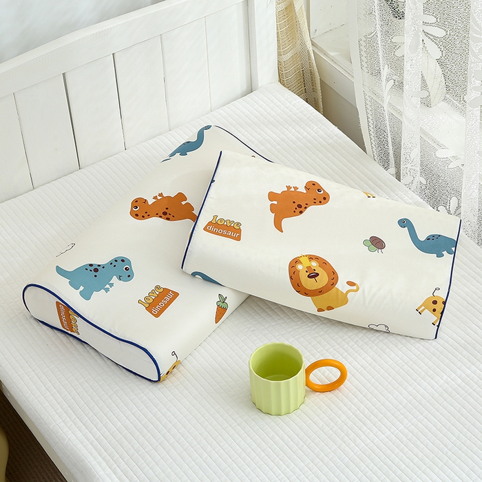 91家纺网 家纺一手货源 找家纺 良佐生活2024新款60s儿童乳胶枕套 丛林派对