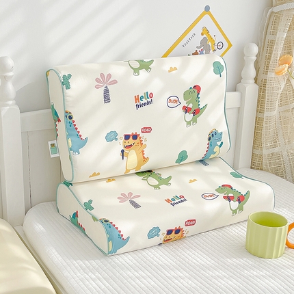 91家纺网 家纺一手货源 找家纺 良佐生活2024新款60s儿童乳胶枕套 恐龙乐队