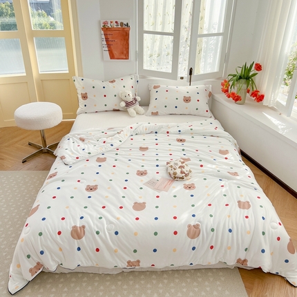 91家纺网 家纺一手货源 找家纺 （总） 暖生活 2025新款牛奶针织棉大豆夏被（长期款）