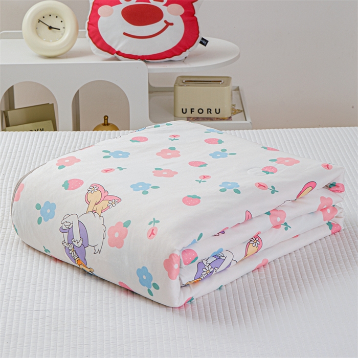 91家纺网 家纺一手货源 找家纺 2024新款A类针织棉凉豆豆夏被夏凉被空调被-迪士尼系列 黛西