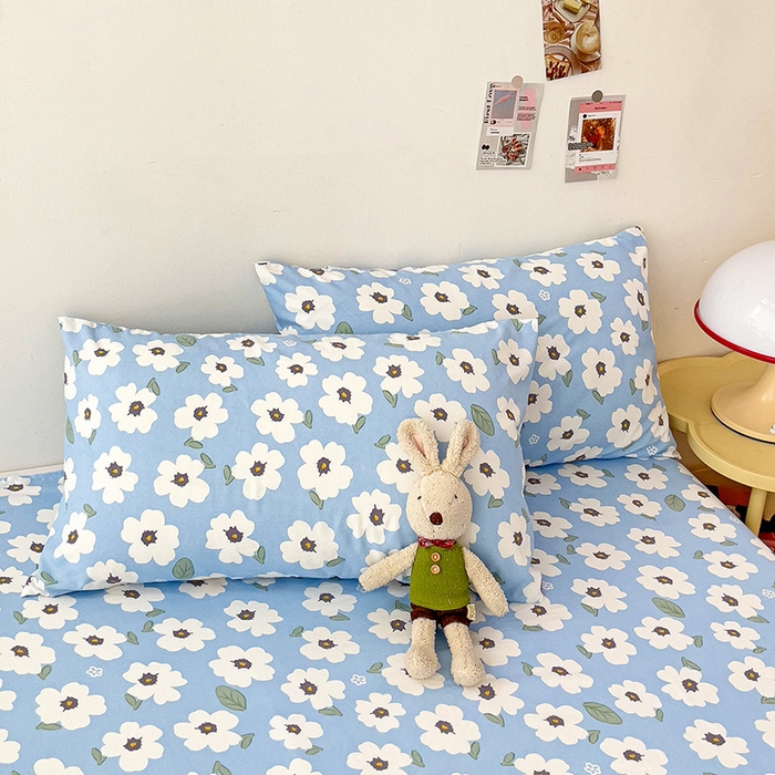 91家纺网 家纺一手货源 找家纺 纽缦家纺 2024水洗双层纱床单 旧岛望海