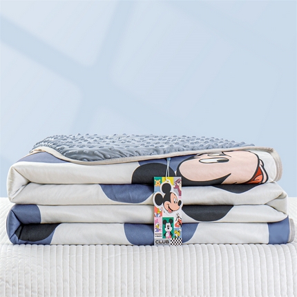 91家纺网 家纺一手货源 找家纺 2024新款A类针织棉凉豆豆夏被夏凉被空调被-迪士尼系列 经典米奇