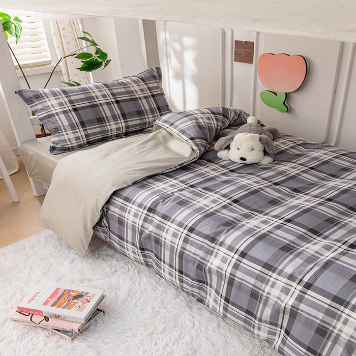 91家纺网 家纺一手货源 找家纺 纯棉印花13070学生三件套寝室全棉宿舍床套件上下铺床品 乔伊