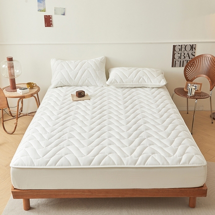 91家纺网 家纺一手货源 找家纺 （总）3C 2024新款全棉双层纱大豆床笠