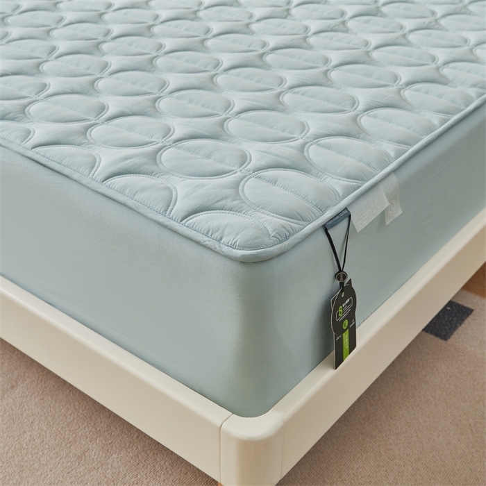 91家纺网 家纺一手货源 找家纺 （总）3C 2024新款全棉圆圈夹棉大豆床笠