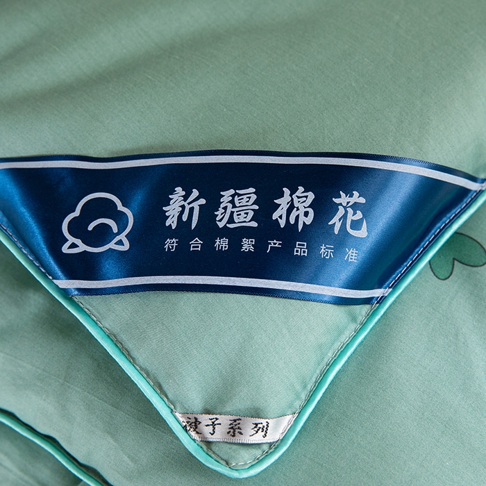 91家纺网 家纺一手货源 找家纺 学生宿舍纯棉面料0.9米1米床新疆长绒棉棉花被学生寝室全棉床垫 水绿色