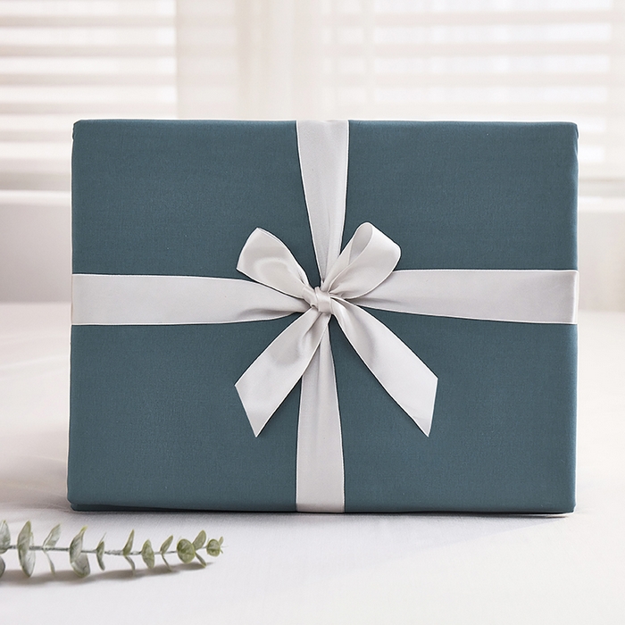 91家纺网 家纺一手货源 找家纺 丝涟家居 2025新款纯色亲肤棉磨毛四件套 石墨蓝