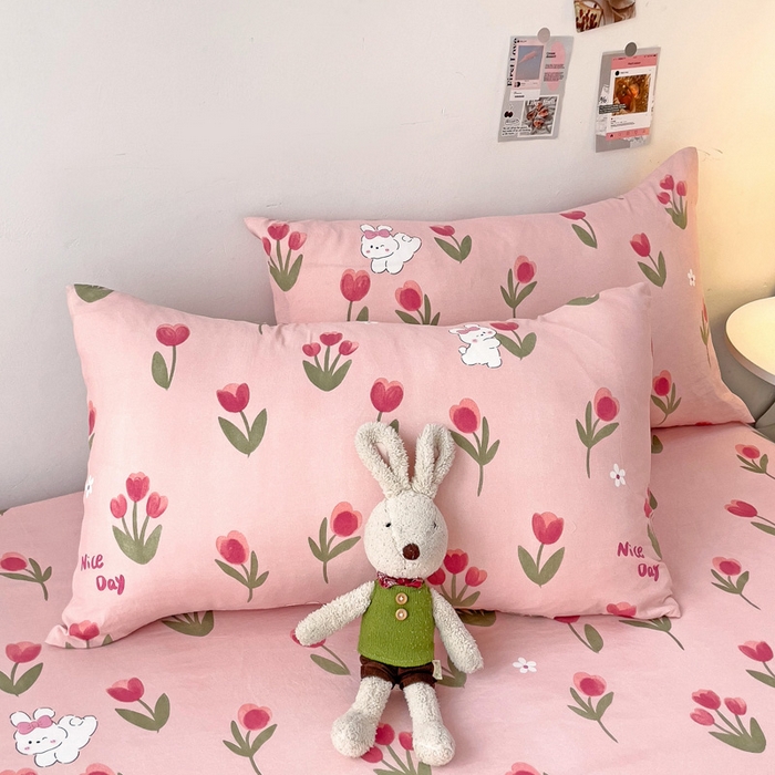 91家纺网 家纺一手货源 找家纺 纽缦家纺 2024水洗双层纱单床笠 甜茶日记