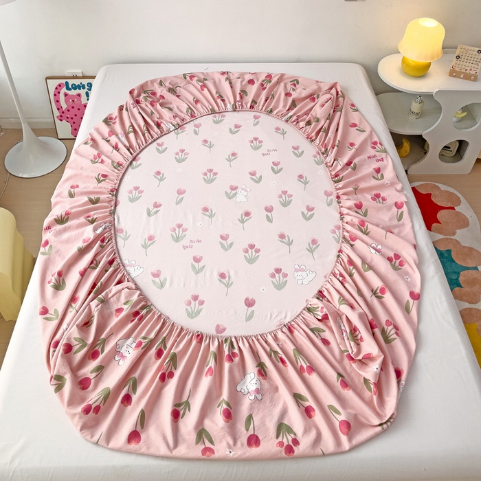 91家纺网 家纺一手货源 找家纺 纽缦家纺 2024水洗双层纱单床笠 甜茶日记