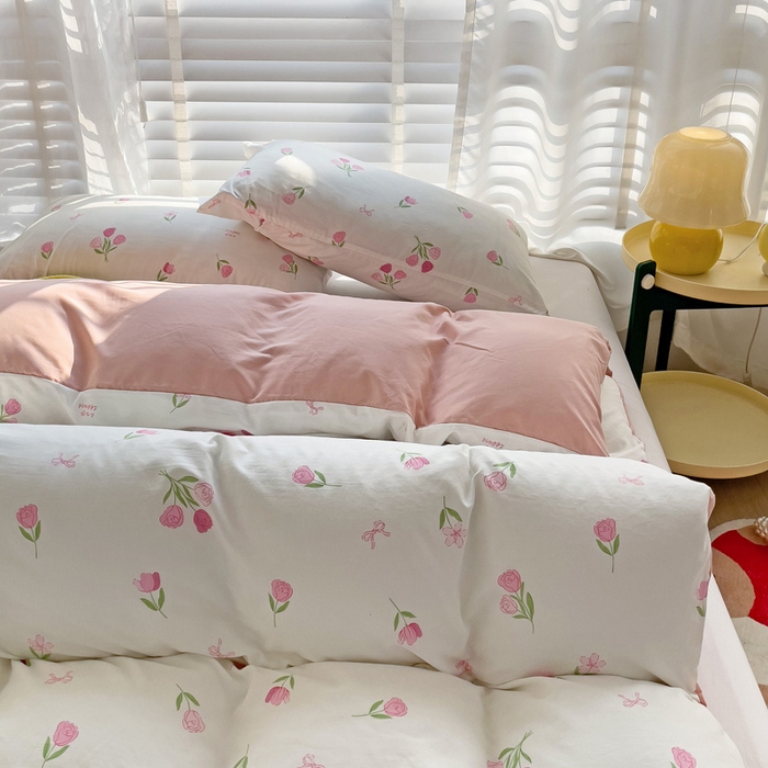 91家纺网 家纺一手货源 找家纺 纽缦家纺 2024水洗双层纱被套 天酥少女