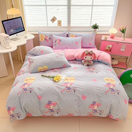 91家纺网 家纺一手货源 找家纺 （总）麦伦家居 2024新款三丽欧卡通印花全棉四件套纯棉四件套