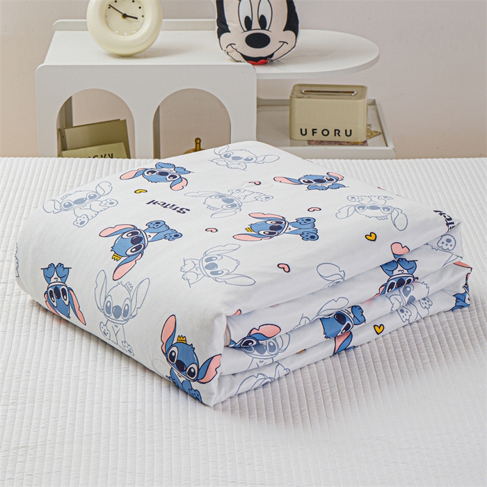 91家纺网 家纺一手货源 找家纺 2024新款A类针织棉凉豆豆夏被夏凉被空调被-迪士尼系列 史迪仔