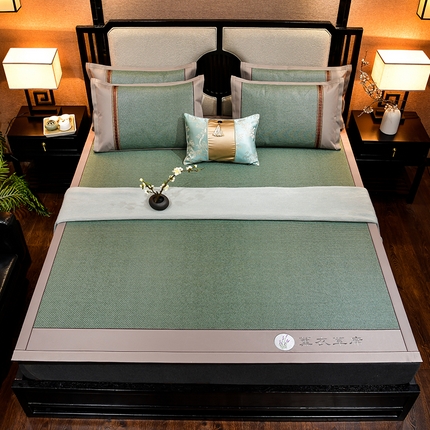 91家纺网 家纺一手货源 找家纺 （总）小牛席业 2024新款加厚款-经典薰衣草清香席系列（纯藤席面）凉席藤席冰藤席冰丝席乳胶席凉豆豆席