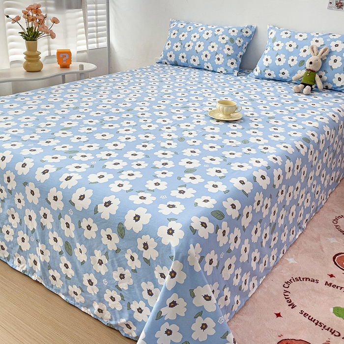 91家纺网 家纺一手货源 找家纺 纽缦家纺 2024水洗双层纱床单 旧岛望海