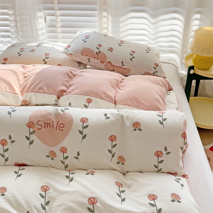 91家纺网 家纺一手货源 找家纺 纽缦家纺 2024水洗双层纱被套 日记小姐