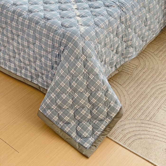 91家纺网 家纺一手货源 找家纺 纽缦家纺 2024纯色云朵棉加棉加厚床盖（床单） 赴约