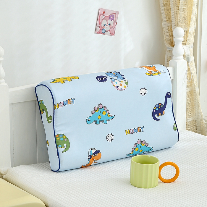 91家纺网 家纺一手货源 找家纺 良佐生活2024新款60s儿童乳胶枕套 快乐恐龙