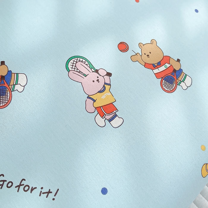 91家纺网 家纺一手货源 找家纺 良佐生活2024新款60s儿童乳胶枕套 网球宝贝