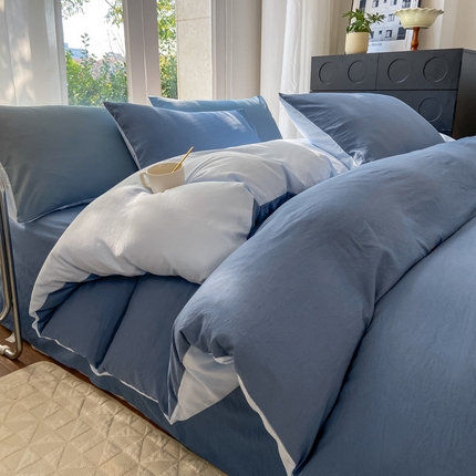 91家纺网 家纺一手货源 找家纺 （总）芷凡家纺 2024新款水洗磨毛四件套