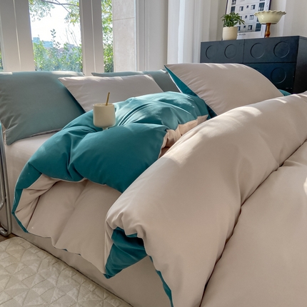 91家纺网 家纺一手货源 找家纺 （总）芷凡家纺 2024新款水洗磨毛四件套