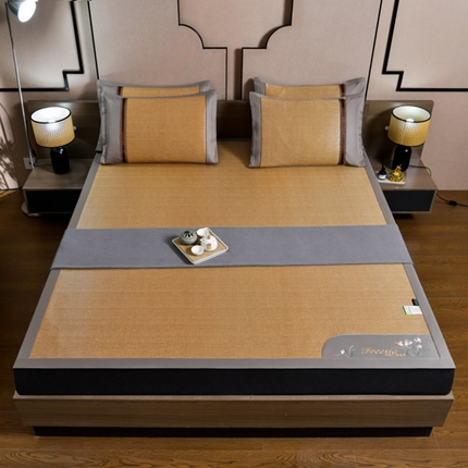 91家纺网 家纺一手货源 找家纺 （总）小牛2024新款小苍兰冰藤-双面席系列凉席藤席竹席冰藤席冰丝席乳胶席凉豆豆席