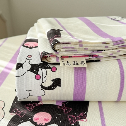 91家纺网 家纺一手货源 找家纺 （总）简宜家居（朝初家纺） 2025新款全棉老粗布A版单床单