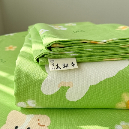 91家纺网 家纺一手货源 找家纺 （总）简宜家居（朝初家纺） 2025新款全棉老粗布A版单床单