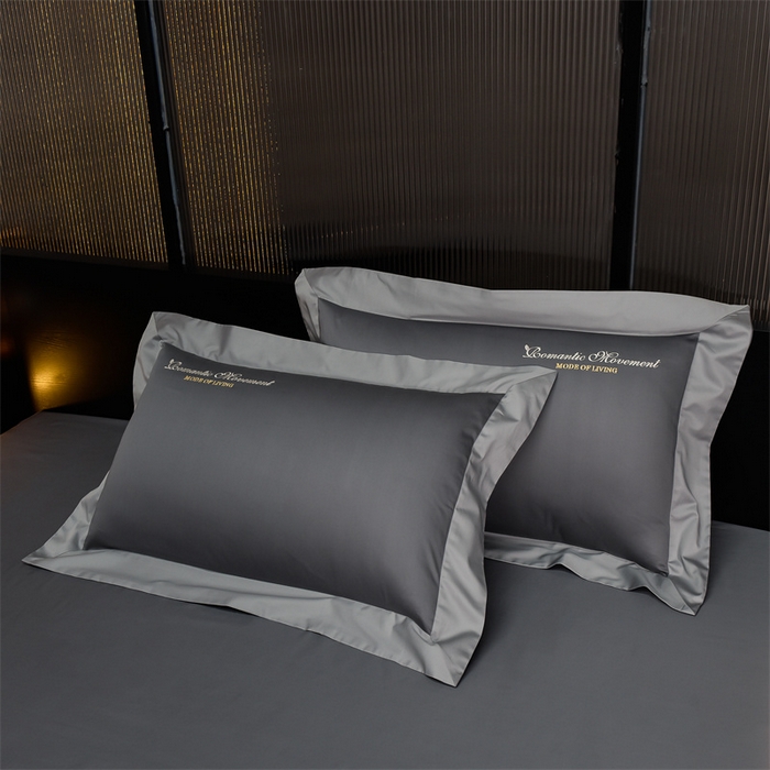 91家纺网 家纺一手货源 找家纺 瑞驰家纺2024新款长绒棉绣花四件套伊莎贝尔系列 伊莎贝尔-帝都灰