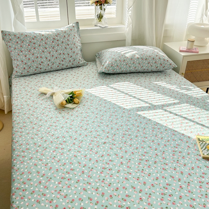 91家纺网 家纺一手货源 找家纺 （总）简宜家居（朝初家纺） 2025新款全棉老粗布A版单床笠