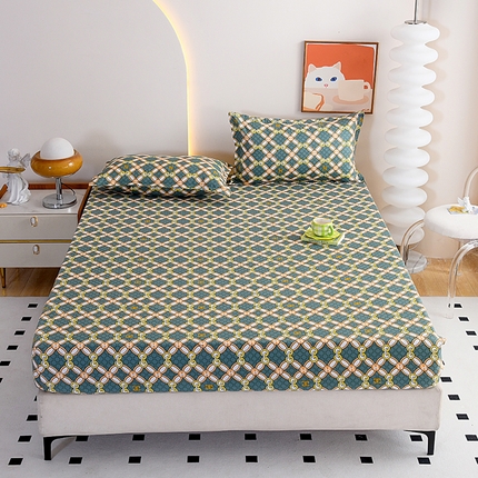 91家纺网 家纺一手货源 找家纺 （总）梵巢家纺 芦荟棉床笠单床笠，外贸跨境单床笠磨毛床笠印花床笠床笠三件套