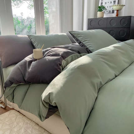 91家纺网 家纺一手货源 找家纺 （总）芷凡家纺 2024新款水洗磨毛四件套