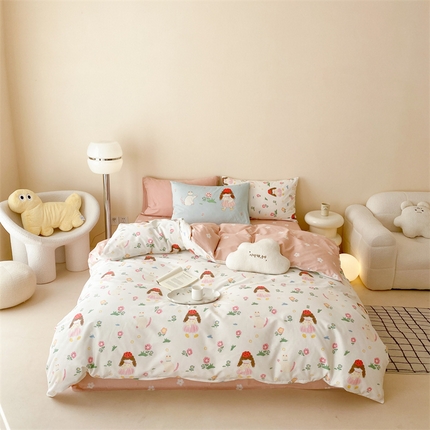 91家纺网 家纺一手货源 找家纺 （总）佰亿莱 2024新款13372全棉印花四件套