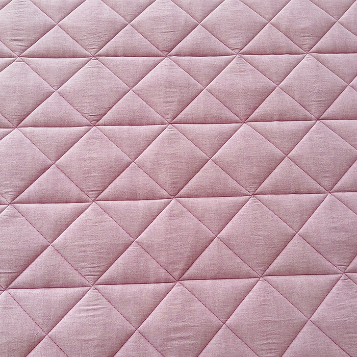 91家纺网 家纺一手货源 找家纺 3C 2024新款全棉夹棉大豆床护垫 香芋紫