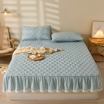 91家纺网 家纺一手货源 找家纺 （总）3C 2024新款全棉水洗棉印花大豆床笠