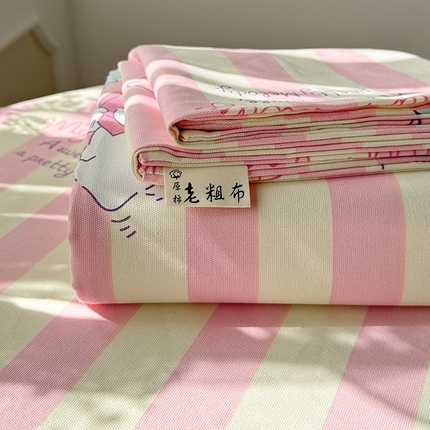 91家纺网 家纺一手货源 找家纺 （总）简宜家居（朝初家纺） 2025新款全棉老粗布A版单床单