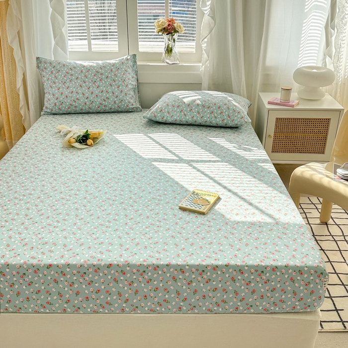 91家纺网 家纺一手货源 找家纺 （总）简宜家居（朝初家纺） 2025新款全棉老粗布A版单床笠