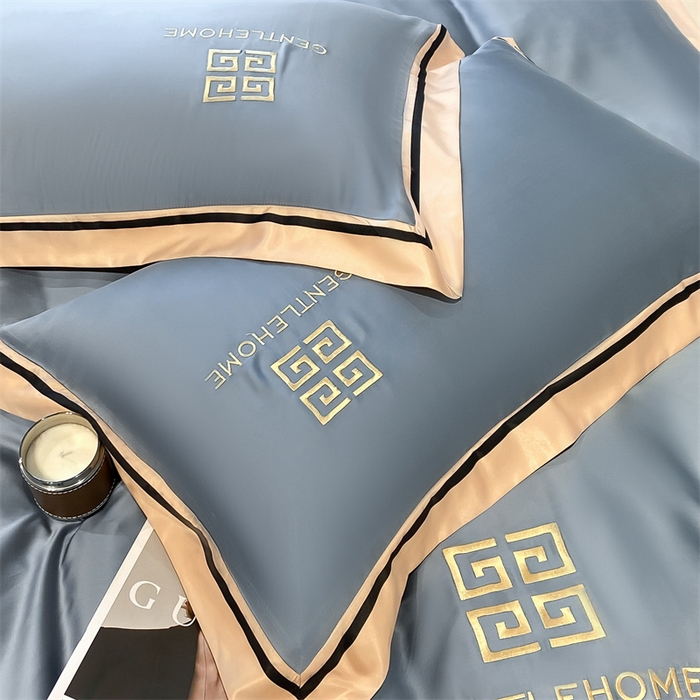 91家纺网 家纺一手货源 找家纺 （总）笙意家纺 2025新款水洗真丝宽边四件套-挪威系列