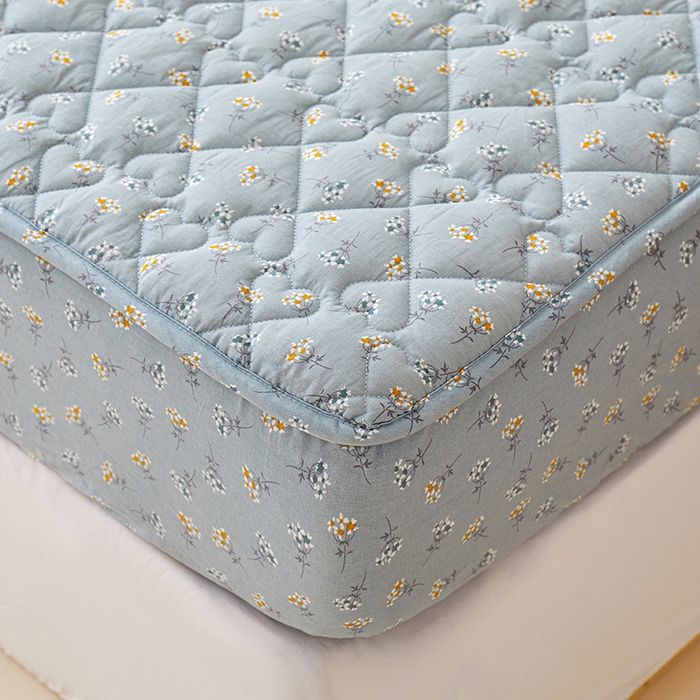 91家纺网 家纺一手货源 找家纺 3C 2024新款全棉水洗棉印花大豆床笠 絮语