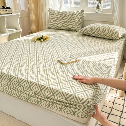 91家纺网 家纺一手货源 找家纺 简宜家居（朝初家纺） 2025新款全棉老粗布A版单床笠 朴素