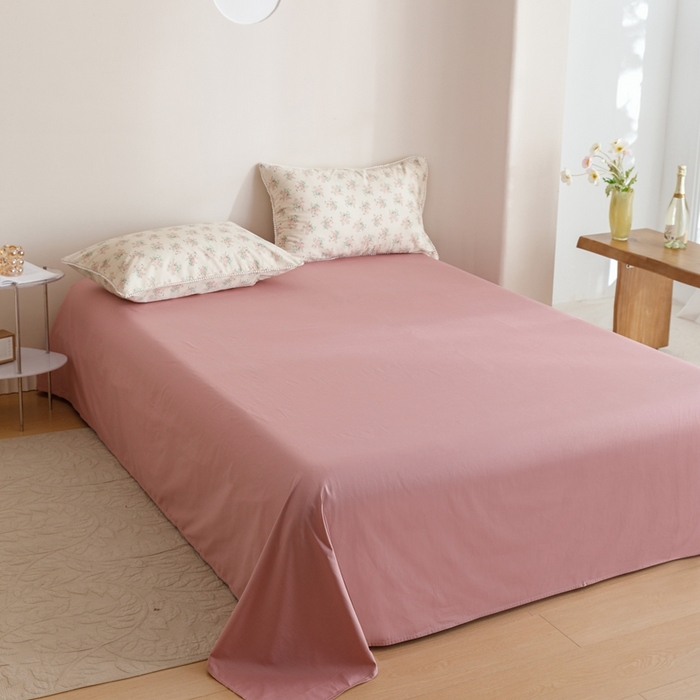 91家纺网 家纺一手货源 找家纺 优被业 2025新款全棉13372大豆夏被四件套小碎花系列 少女心