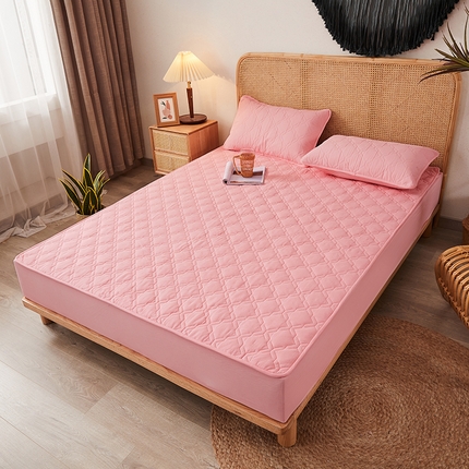 3C 2024新款抗菌防螨透气防水夹棉床笠 灵玉色