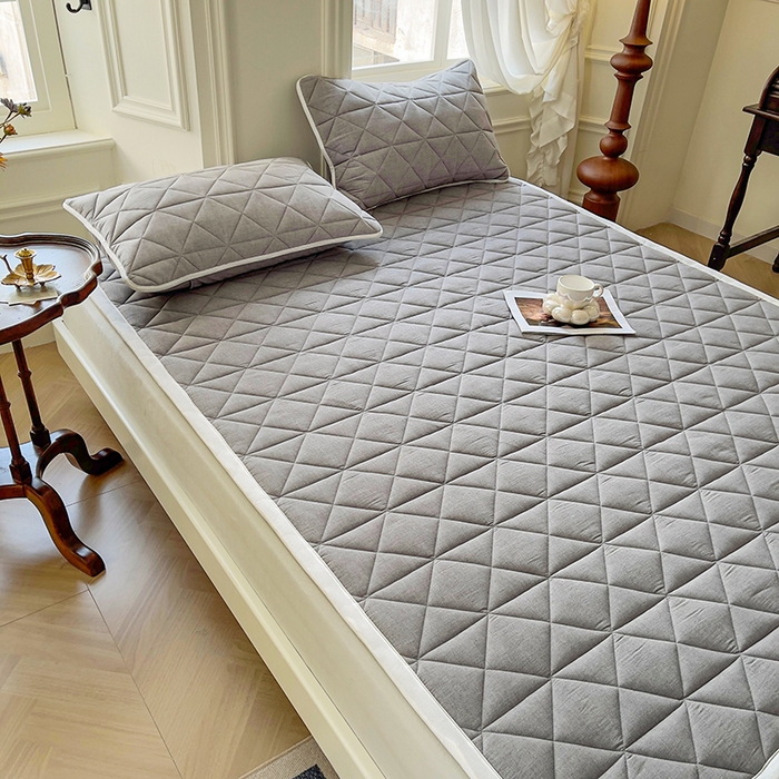 91家纺网 家纺一手货源 找家纺 （总）3C 2024新款全棉夹棉大豆床护垫