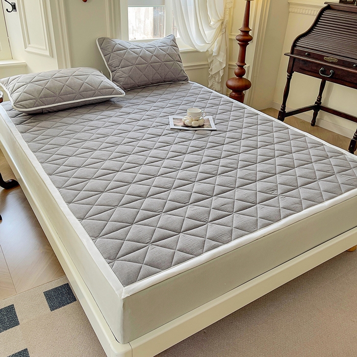 91家纺网 家纺一手货源 找家纺 （总）3C 2024新款全棉夹棉大豆床护垫