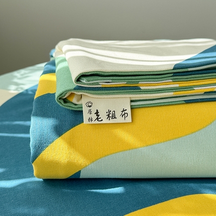 91家纺网 家纺一手货源 找家纺 （总）简宜家居（朝初家纺） 2025新款全棉老粗布A版单床单