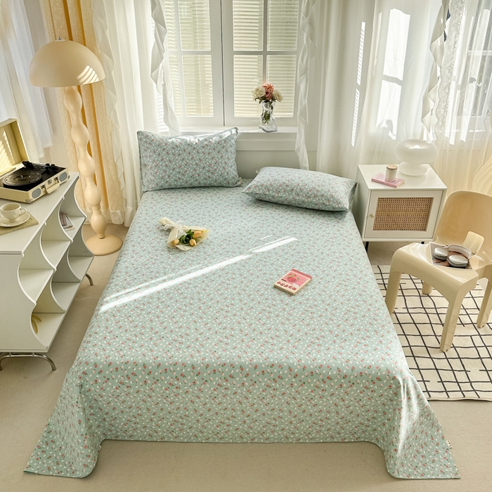 91家纺网 家纺一手货源 找家纺 （总）简宜家居（朝初家纺） 2025新款全棉老粗布A版单床单