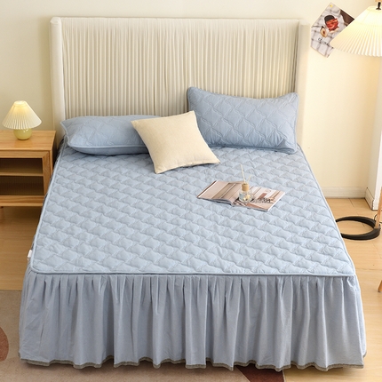 91家纺网 家纺一手货源 找家纺 （总）3C 2024新款风车抗菌水洗棉床裙 