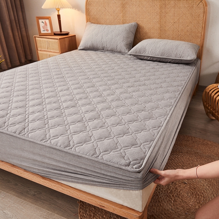 91家纺网 家纺一手货源 找家纺 （总）3C 2024新款抗菌防螨透气防水夹棉床笠