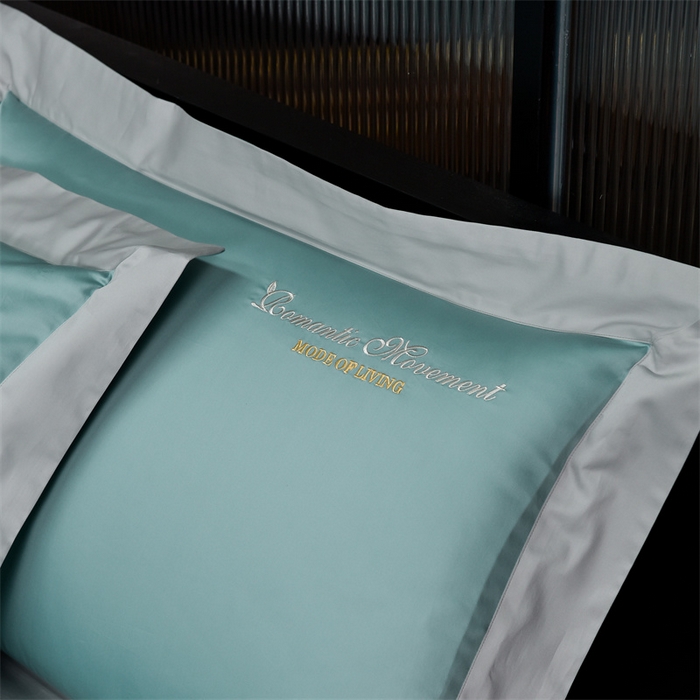 91家纺网 家纺一手货源 找家纺 瑞驰家纺2024新款长绒棉绣花四件套伊莎贝尔系列 伊莎贝尔-嫩绿