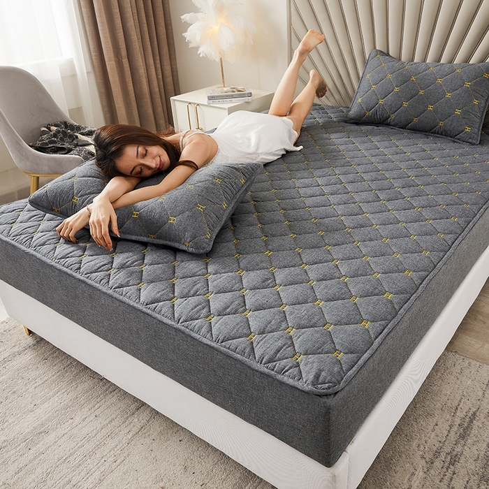 91家纺网 家纺一手货源 找家纺 （总）3C 2024新款H标刺绣床笠