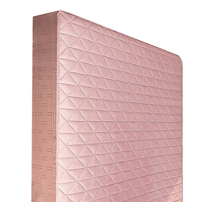 91家纺网 家纺一手货源 找家纺 3C 2024新款夹棉60提花床笠 桃粉